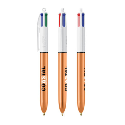 BIC® 4 Colours Shine ballpen + Lanyard